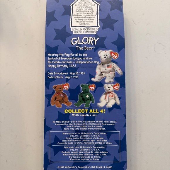“GLORY” The Bear | Beanie Babies | RARE - Picture 4 of 4